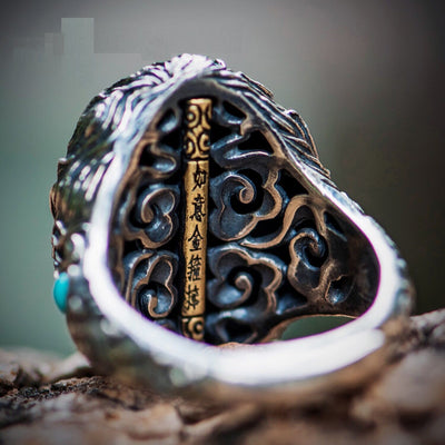 Anillo del Rey Mono Plata Vintage - Joya Artesanal Unisex - Image 4