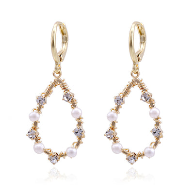 Aretes de Perla Artesanales Lujo Ligero Serie Océano - Clip Europeo Americano - Image 23