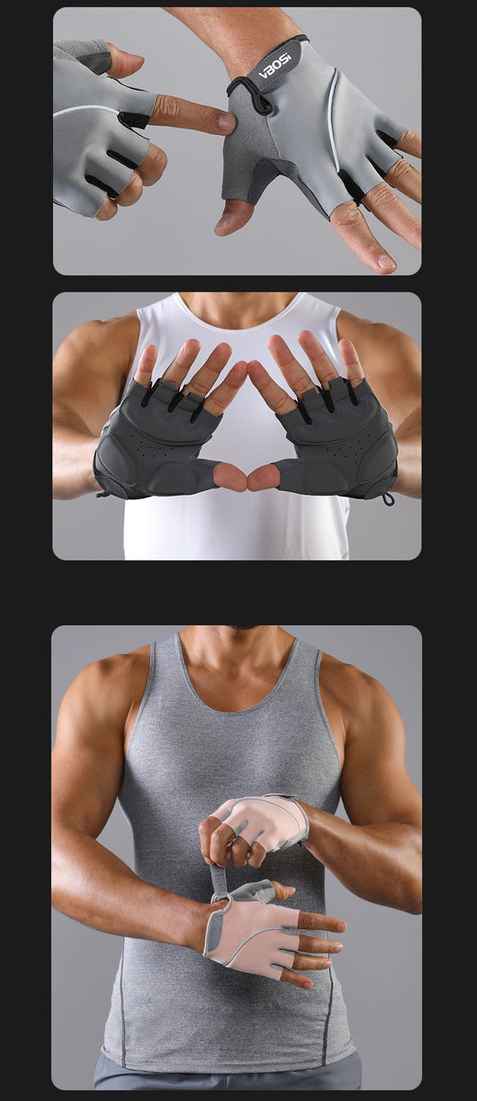 Guantes Deportivos Antideslizantes de Medio Dedo para Fitness y Exterior - Image 11