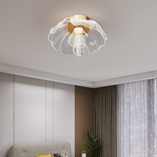 Lámpara de Estudio Floral Acrílica para Dormitorio - Image 4