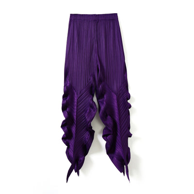 Pantalones Holgados Elásticos Plisados para Mujer - Comodidad Versátil Primavera, Verano y Otoño - Image 5