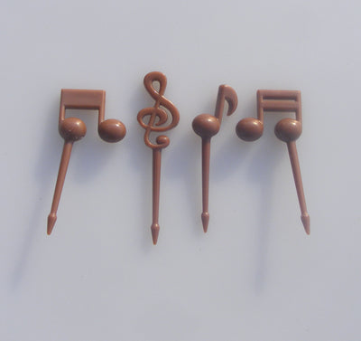 Juego de 16 Tenedores Infantiles con Diseño de Notas Musicales - Image 4