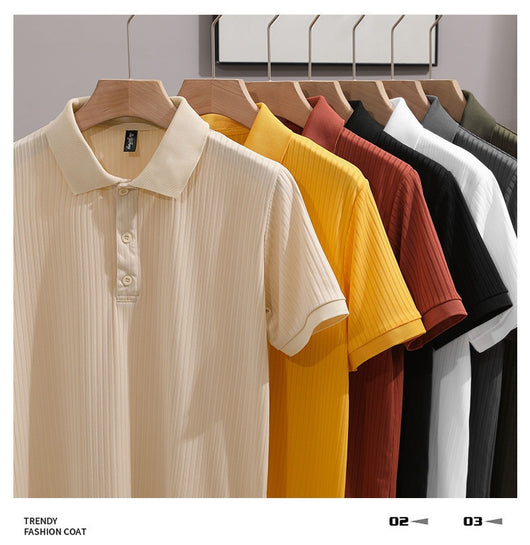 Camisa Ejecutiva Slim Fit de Manga Corta con Cuello Solapa - Image 19