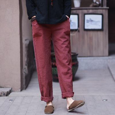 Pantalones Casuales Retro Literary - Image 12