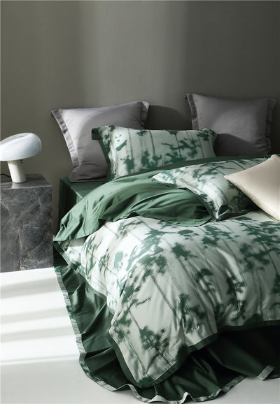 Juego de Cama Jacquard Algodón Puro Estilo Retro Americano 4 Piezas - Image 30