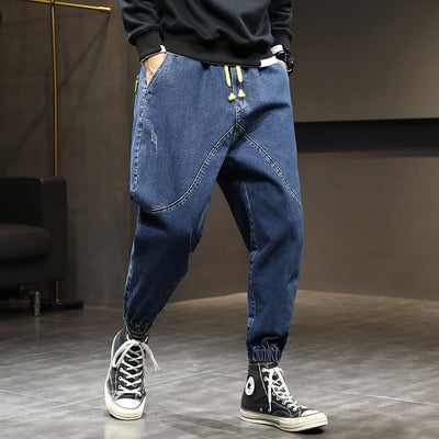 Pantalones Harem Hombre con Cintura Elástica y Cordones - Image 5