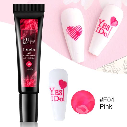 Kit de Adhesivo Fluorescente para Diseño de Uñas con Plantillas de Transferencia - Image 10