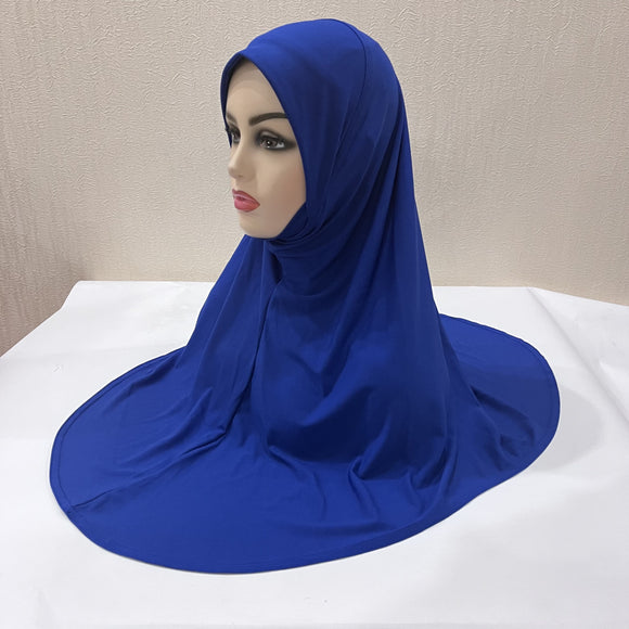 Turbante Ligero de Gasa Malaya - Pañuelo Multiuso en Colores Sólidos