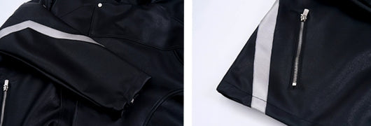 Chaqueta Motociclista con Solapa Oblicua - Image 3