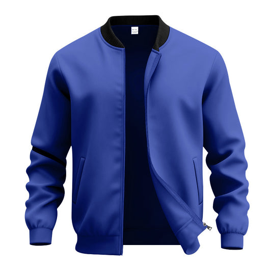 Chamarra Minimalista Americana Retro con Cierre y Cuello de Pie - Image 14