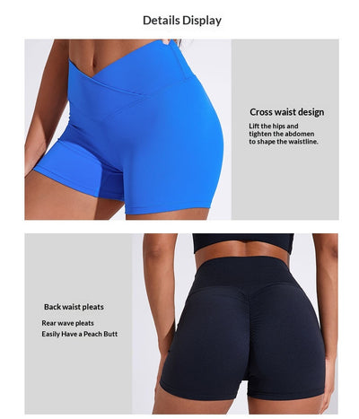 Pantalones Yoga Levantacaderas de Cintura Alta Plisados - Estilo Europeo - Image 16