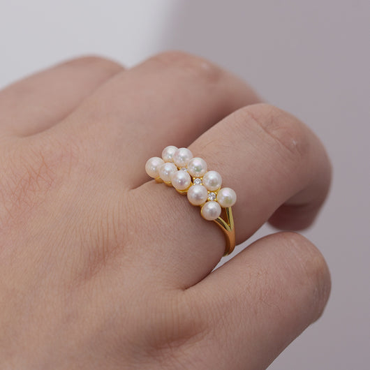 Anillo de Plata S925 Doble Fila con Textura Círculo Perfecto - Image 7