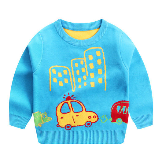 Suéter Infantil Doble Capa para Otoño e Invierno - Image 11