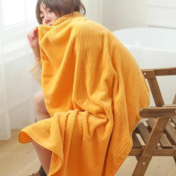 Toalla de Baño Extra Grande en Microfibra Coral - Súper Absorbente y Secado Rápido