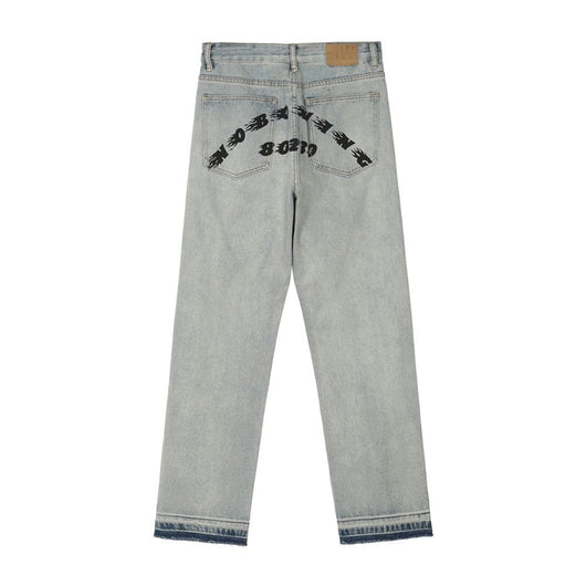 Jeans Hombre Lavado Claro Corte Recto Oversize - Image 15