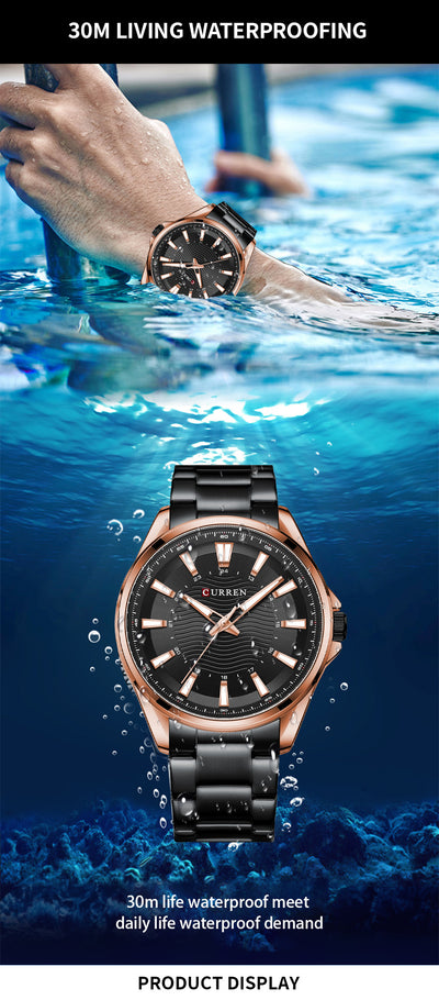 Reloj de Acero Inoxidable para Hombre Resistente al Agua - Image 14