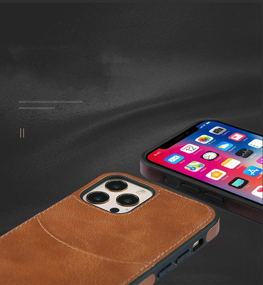 Funda de Cuero para Teléfono y Tarjetas - Diseño Ejecutivo Minimalista - Image 14