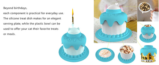 Set Completo de Alimentación para Gatos con Tazón Lento y Accesorios para Fiesta - Image 10