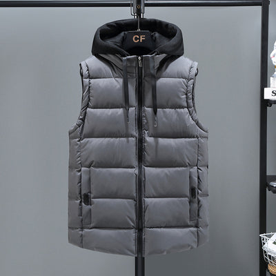 Chaleco Acolchado de Plumón y Algodón para Hombre - Otoño Invierno - Image 4