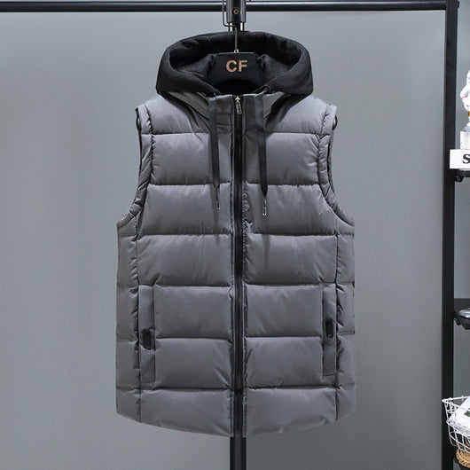Chaleco Acolchado de Plumón y Algodón para Hombre - Otoño Invierno - Image 4