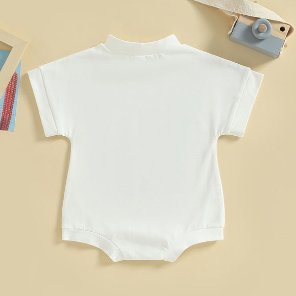 Jumpsuit Infantil con Estampado de Cactus - Cuello Redondo