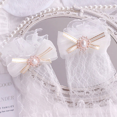 Guantes de Encaje para Boda y Fiesta Estilo Lolita Elegante - Image 4