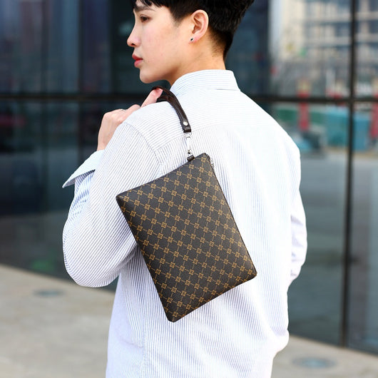 Cartera Tipo Sobre para Hombre con Diseño Cuadros Gingham - Image 3