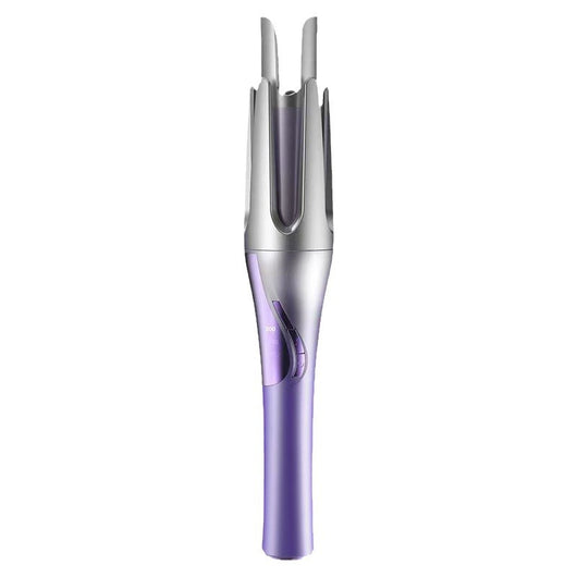 Gradient purple wireless automatic hair curler with a sleek design, one-button start, and three-speed adjustment. - Image 5