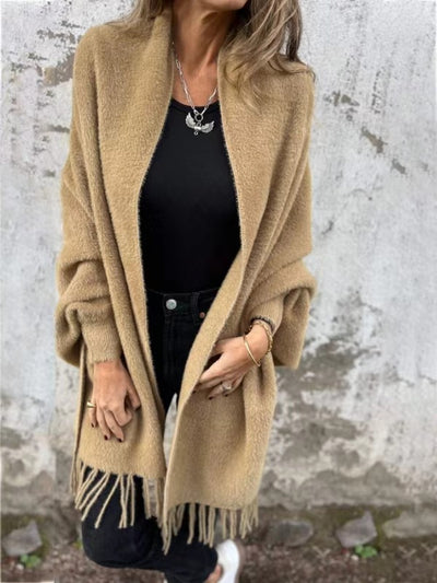 Cardigan Tejido para Mujer con Mangas Murciélago y Diseño de Borlas - Saco Suelto y Elegante - Image 12
