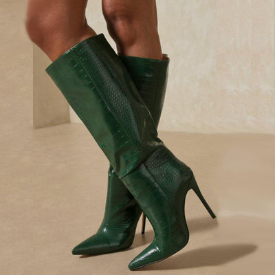 Botas de Tacón Stiletto Punta Afilada Talla Grande para Mujer - Image 3