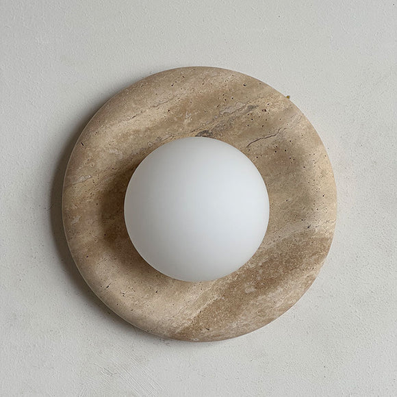 Lámpara de Pared Jade Natural Entrada Lujo Francés