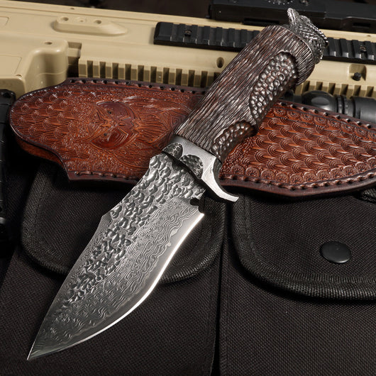 Cuchillo de Supervivencia Profesional de Hoja Recta - Resistente y Afilado para Camping - Image 6