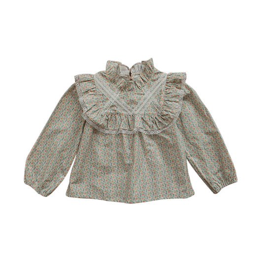 Blusa Infantil Elegante con Cuello de Madera y Flores - Image 11