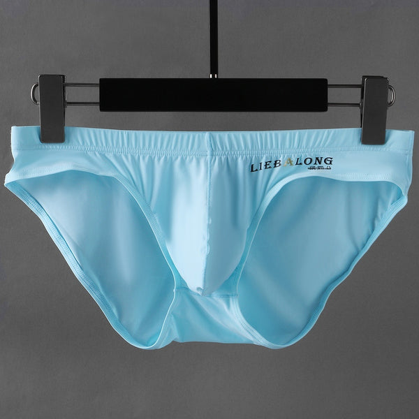 Calzoncillos Brief de Seda de Hielo para Hombre - Ropa Interior Sexy de Cintura Baja