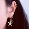 Aretes de Perla Artesanales Lujo Ligero Serie Océano - Clip Europeo Americano