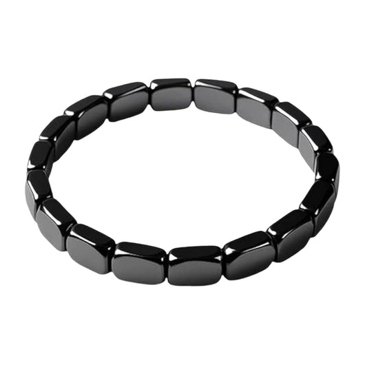 Pulsera Elástica de Turmalina Negra para Hombre - Diseño Mixto - Image 4