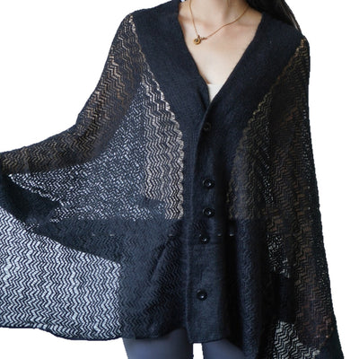 Cardigan Calado Tipo Chal - Estilo de Blogueras Europeas y Americanas - Image 15