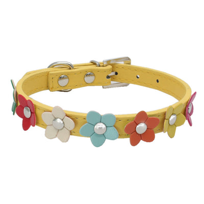 Collar para Mascota con Flores en PU - Image 8