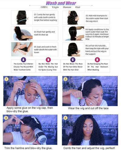 Pelucas Frontal de Encaje con Ondas Corporales en Cabello Humano - Image 9