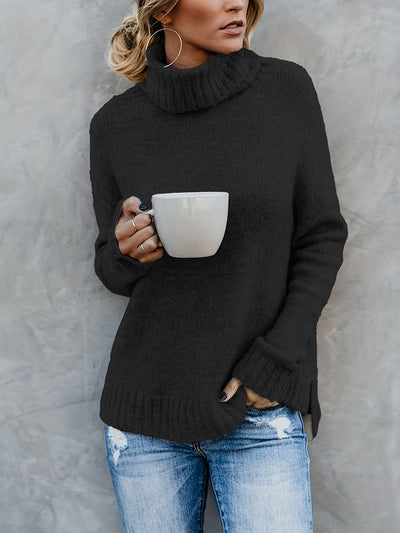 Suéter Cuello Alto Manga Larga para Mujer - Estilo Europeo - Image 6