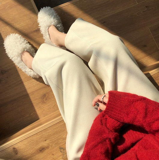 Pantalones de Pana Cintura Alta para Mujer Corte Holgado - Image 6