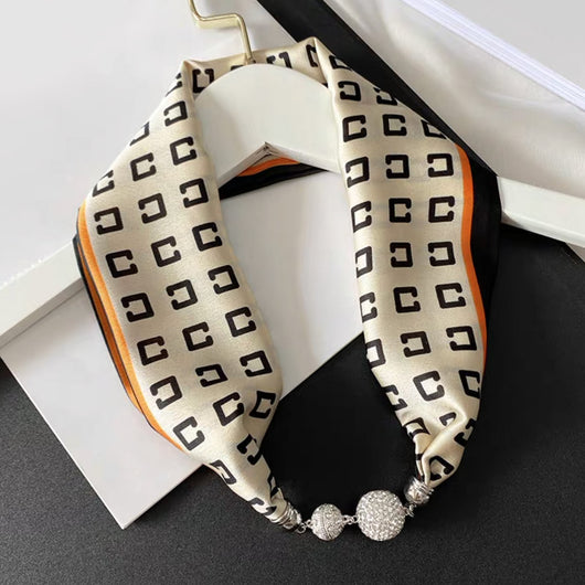 Pañuelo de Seda con Cierre Magnético - Protección y Elegancia para el Cuello - Image 29