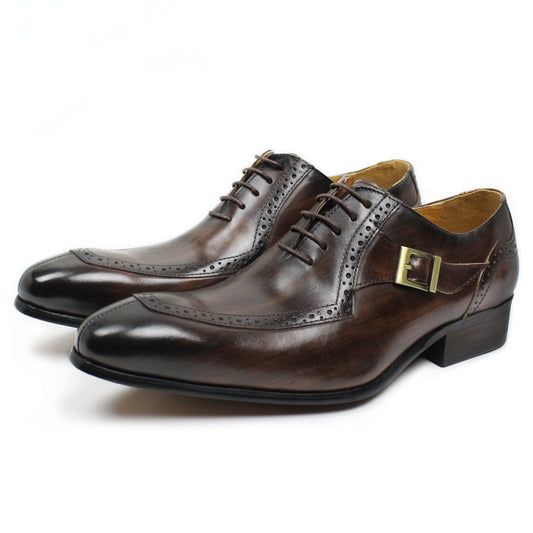 Zapatos de Cuero Genuino para Hombre - Elegancia Ejecutiva y Comodidad Diaria - Image 2