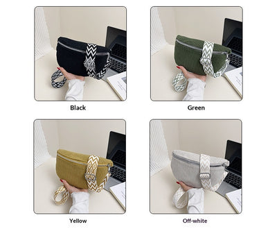 Bolsa Bandolera de Pana para Mujer - Bolso Cruzado de Hombro Único - Image 12