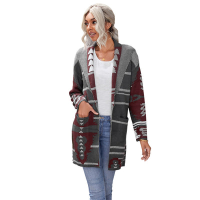 Cardigan de Cashmere con Botones Estampados para Mujer - Image 9