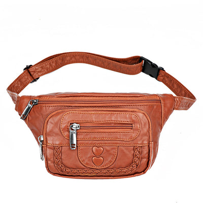 Bolso Bandolera de Cuero Suave Lavado para Mujer - Image 5
