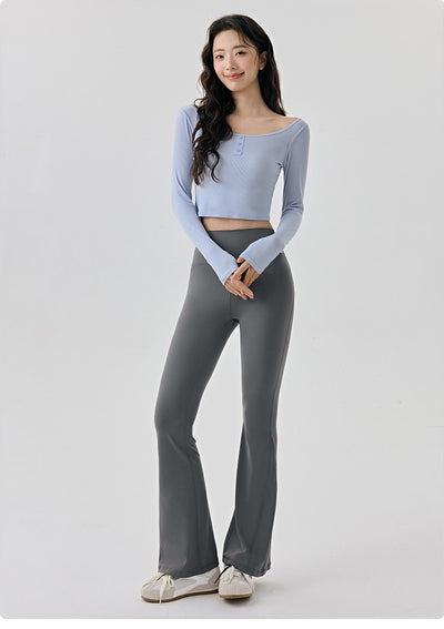 Top de Yoga Ajustado de Manga Larga - Diseño Reductivo para Fitness y Running - Image 28
