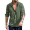 Cardigan Rayado para Hombre con Solapa y Manga Larga