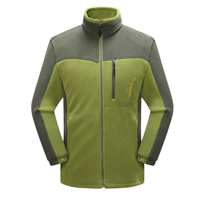 Cardigan de Polar Cálido para Parejas con Contraste de Colores - Image 4