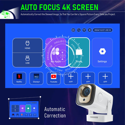 Proyector WiFi 6 HD con Enfoque Automático para el Hogar - Image 2